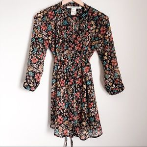 AMERICAN RAG sheer floral blouse tunic